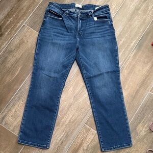 KanCan Deep Indigo Cropped knot Jeans